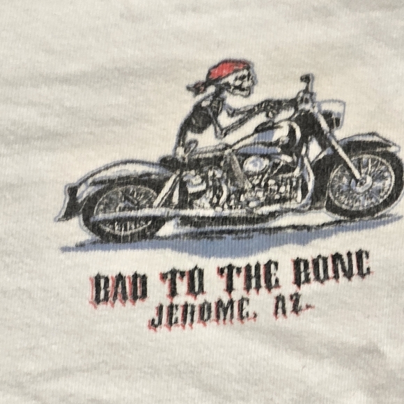 Hanes White Long Sleeve Men's XL. Tee with Graphic - Picture 4 of 4